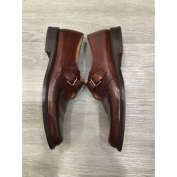 Mezlan Tortosa Mens Red Brown‎ Leather Single Monk Strap Dress Shoes Size 13 M main image 4